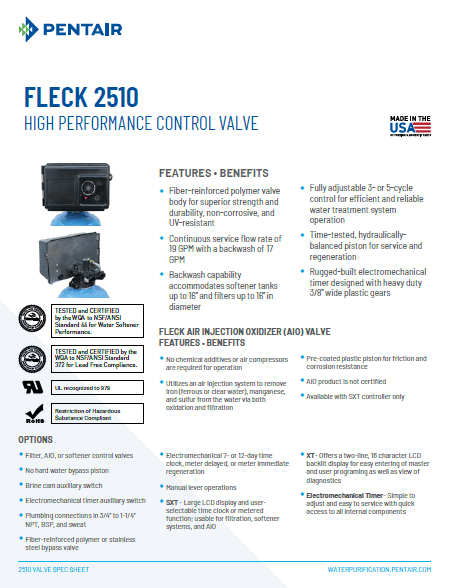 Fleck 2510 specs